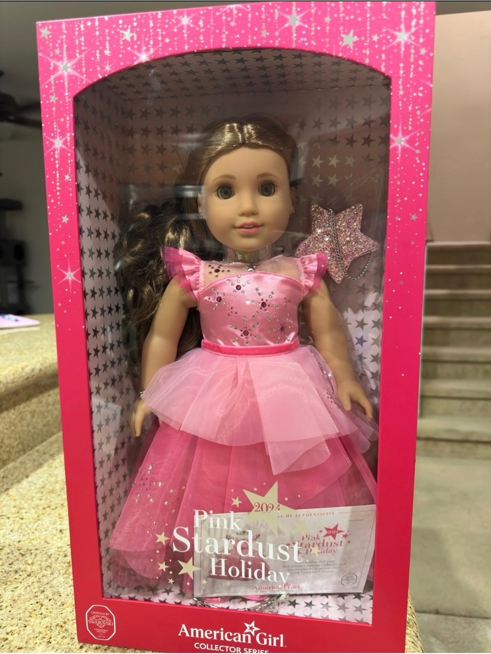 American Girl Pink Stardust 2024 Holiday Collector 18” Doll